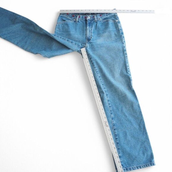 Tommy Hilfiger Vintage Y2K Light Wash Relaxed Fit Jeans Women's 6 x 31 - Picture 10 of 12